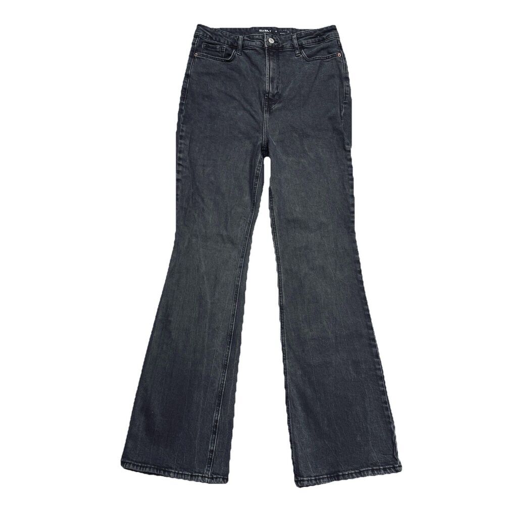 Old Navy Highest High Rise Flare Jeans 10 (30x31) Moonshade Denim Stretch Womens